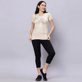 Half Sleeves Relaxed Fit T-Shirt.